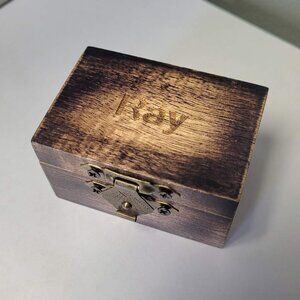 RAY Wedding Ring Box Rustic Wood Engagement Proposal Western Farm Outdoors Hunt